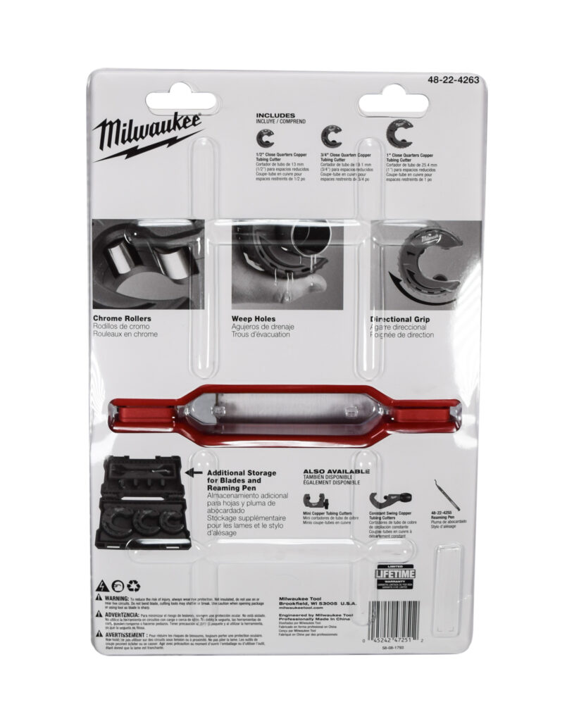 Milwaukee Close Quarters Tubing Cutter Set (3Piece) 48224263 PiKHome