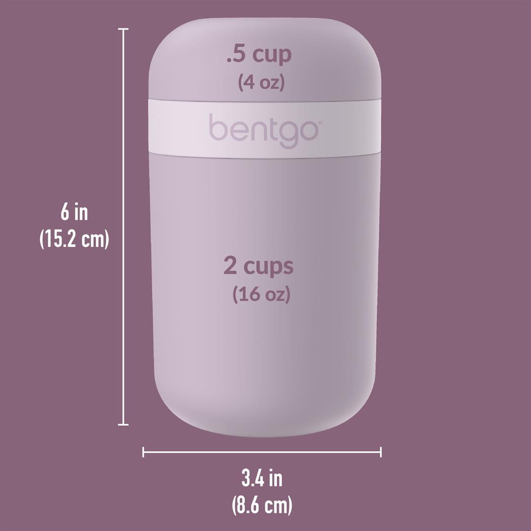 (4 pack) Bentgo Snack Cup - Reusable Snack Container with Leak-Proof Design, Toppings Compartment, and Dual-Sealing Lid, Portable & Lightweight for Work, Travel, Gym - Dishwasher Safe (Orchid) - Image 7