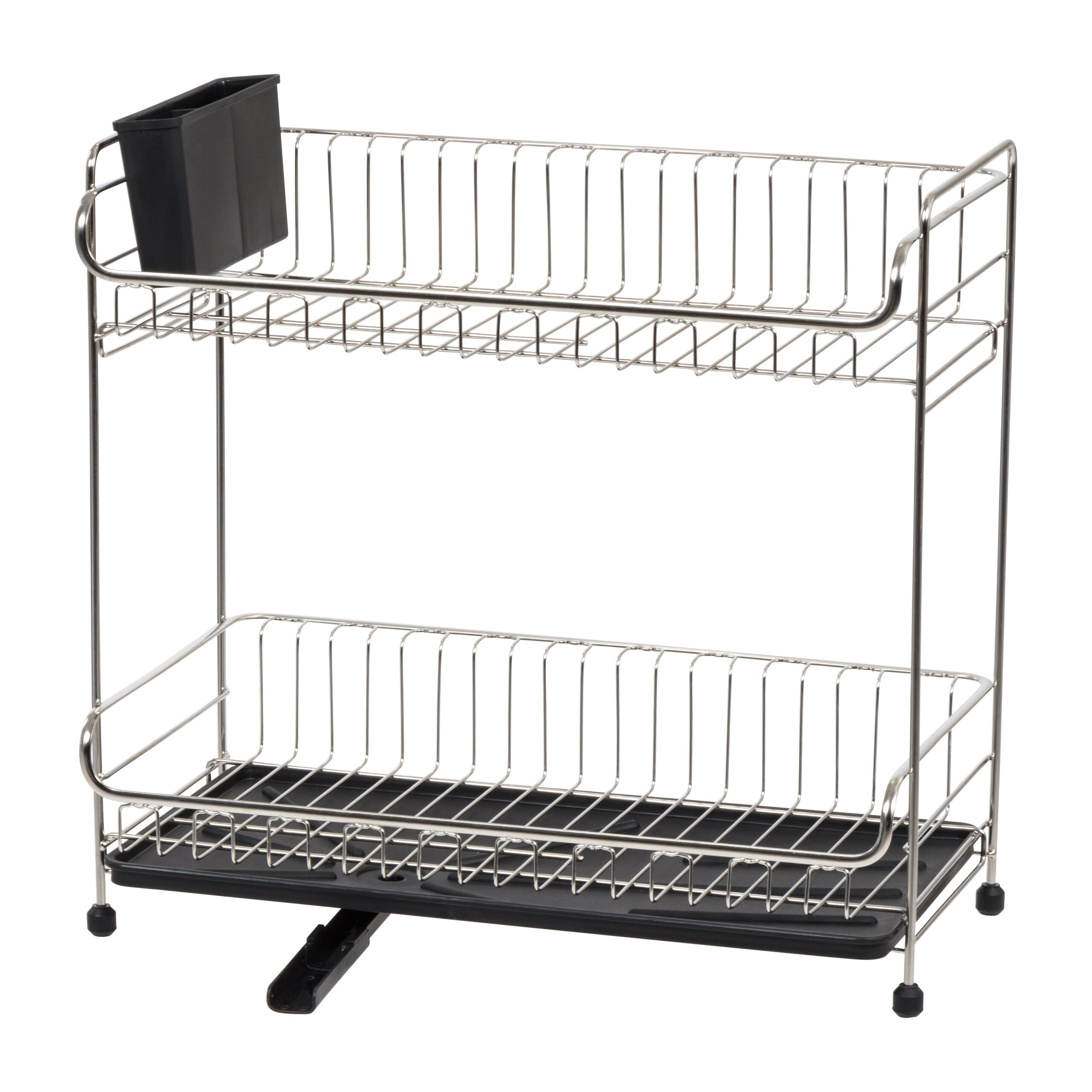 IRIS-2-tier-Slim-sized-Dish-Rack-with-Drain-Spout-Black_dc0cd855-b266-4233-ae50-3a71556ffd34.c9821c893f47047b9fb7b5f96432cc68.jpeg