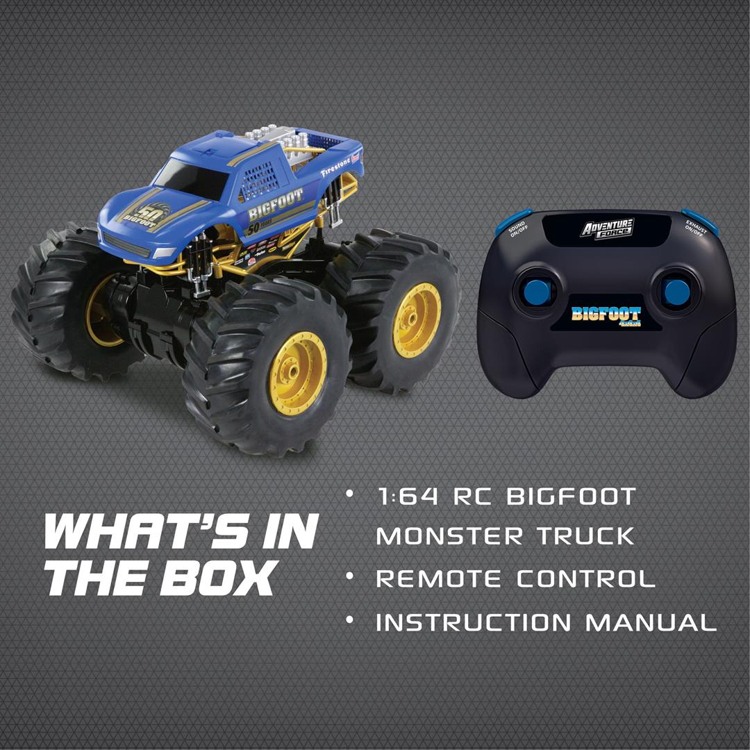 Adventure Force (1:10) 50th Anniversary Bigfoot Remote Control Monster Truck, WR5-10M51U-BL - Image 2