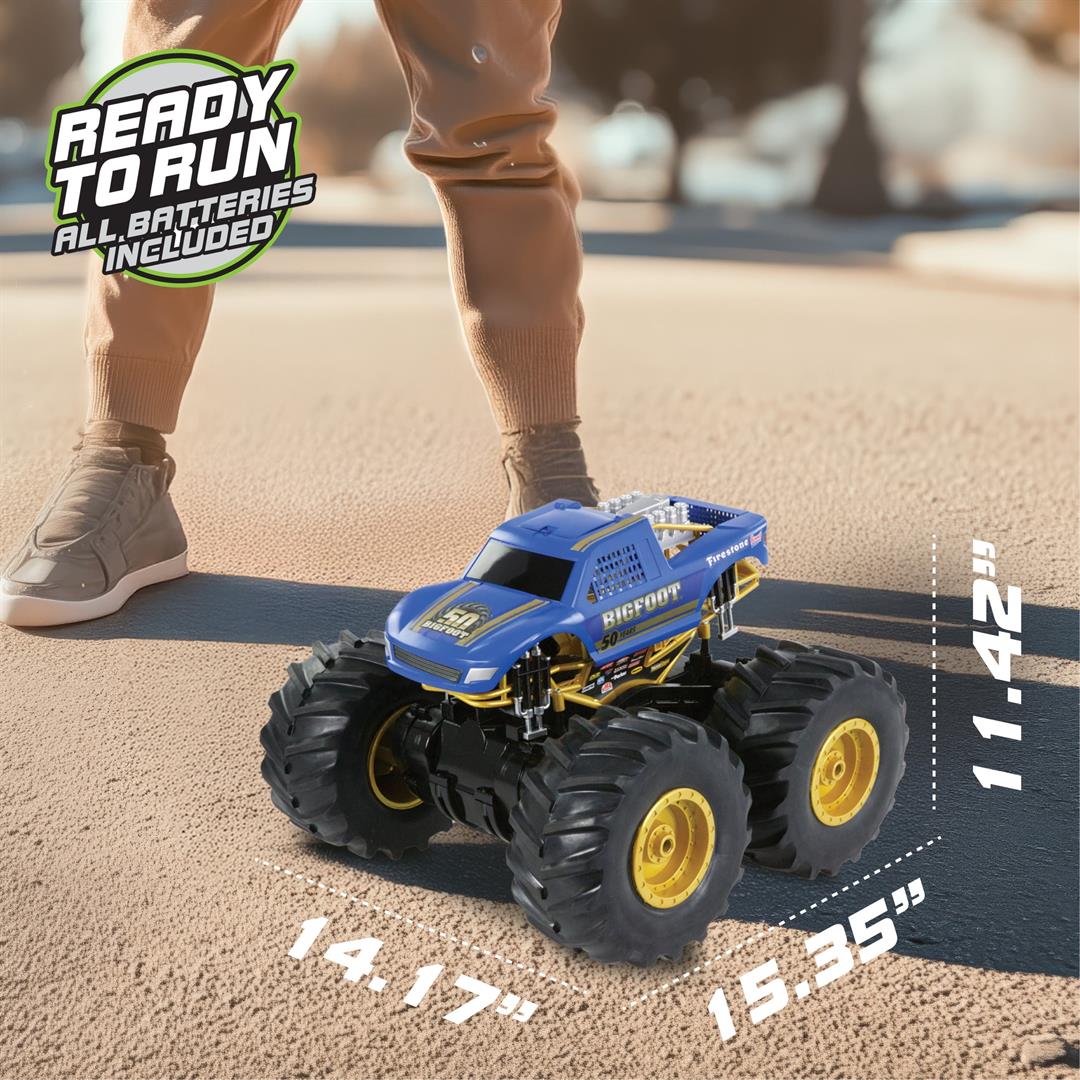 Adventure Force (1:10) 50th Anniversary Bigfoot Remote Control Monster Truck, WR5-10M51U-BL - Image 5