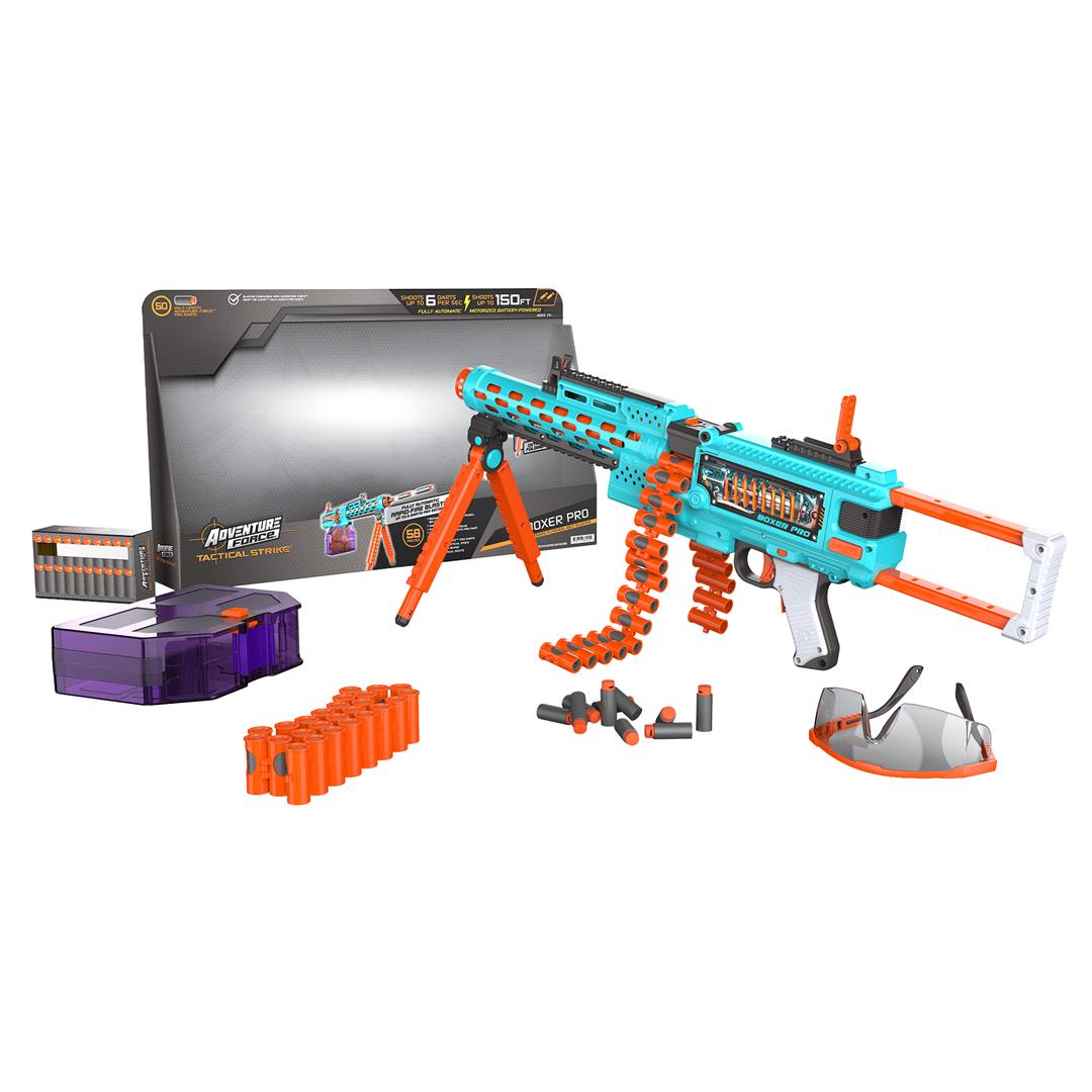 Adventure Force Tactical Strike Boxer Pro Ultimate Pro Flywheel Full-Auto Motorized Belt Blaster, Shoots Up to 150 FT, 55-Piece Pro Blaster Set up to 6 Rounds per Second, 14+ - Image 3