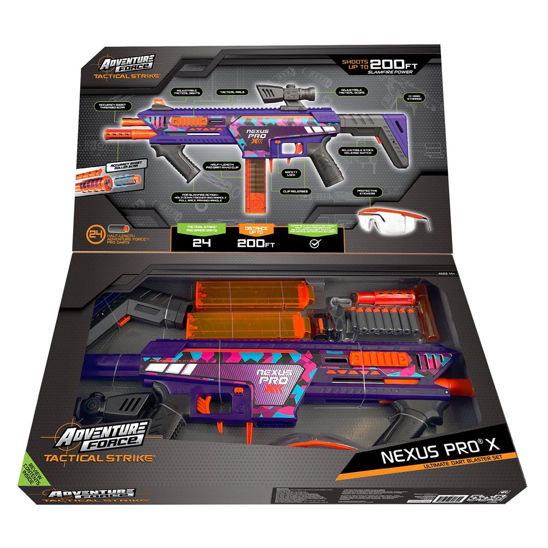 Adventure Force Tactical Strike Nexus Pro X Ultimate Half-Length Pro Foam Dart Blaster, up to 200 ft with Accuracy Booster and Protective Eyewear, 14+ - Image 3