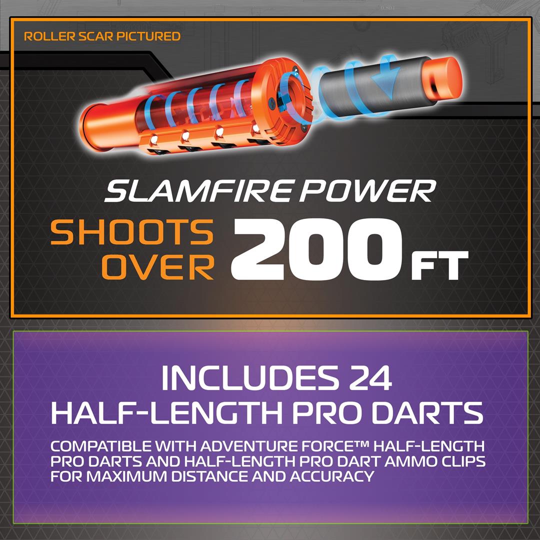 Adventure Force Tactical Strike Nexus Pro X Ultimate Half-Length Pro Foam Dart Blaster, up to 200 ft with Accuracy Booster and Protective Eyewear, 14+ - Image 4