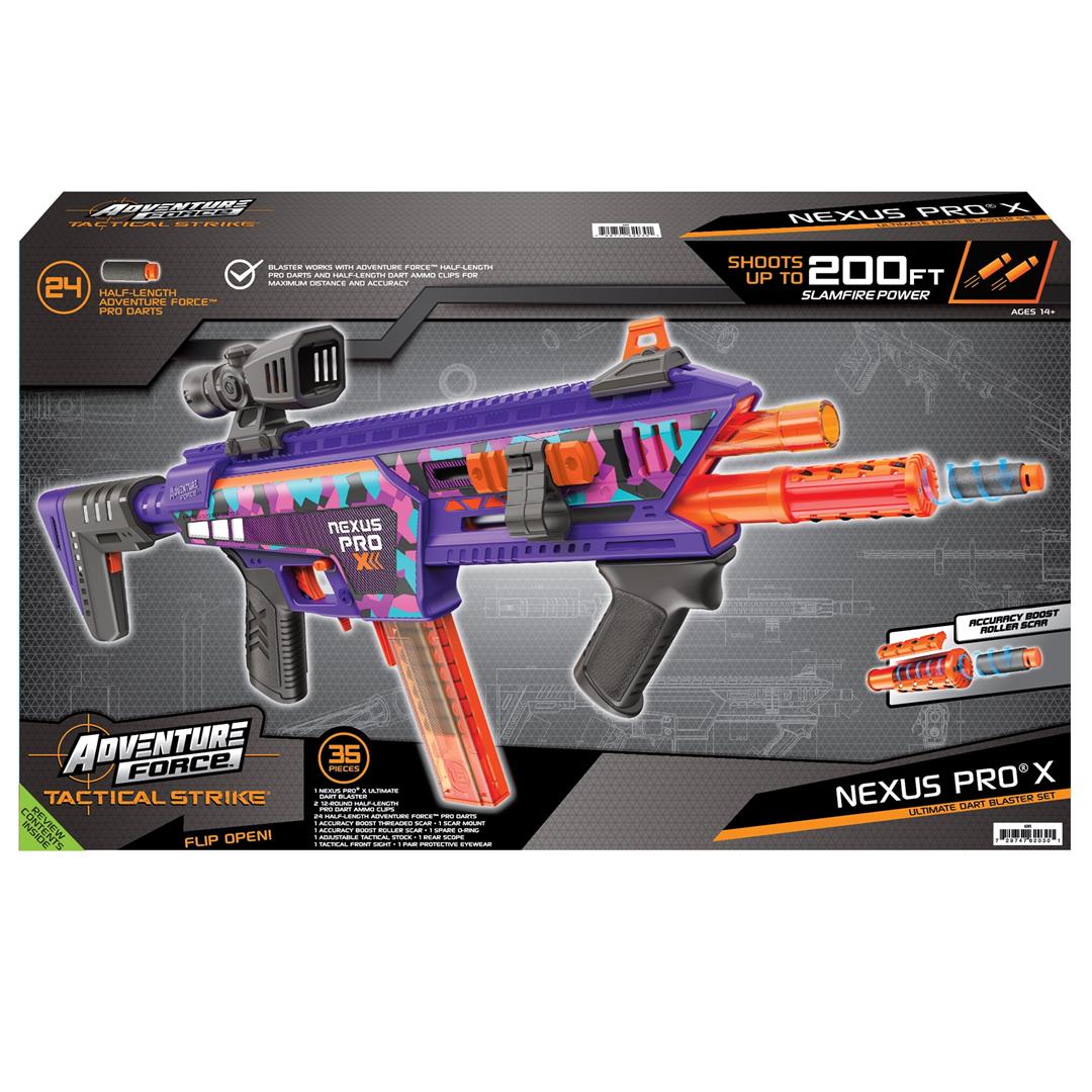 Adventure Force Tactical Strike Nexus Pro X Ultimate Half-Length Pro Foam Dart Blaster, up to 200 ft with Accuracy Booster and Protective Eyewear, 14+ - Image 8