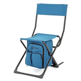 ARROWHEAD OUTDOOR KKS0326U Multi-Function 3-in-1 Compact Fishing Chair: Backpack, Stool & Insulated Cooler, Ocean Blue