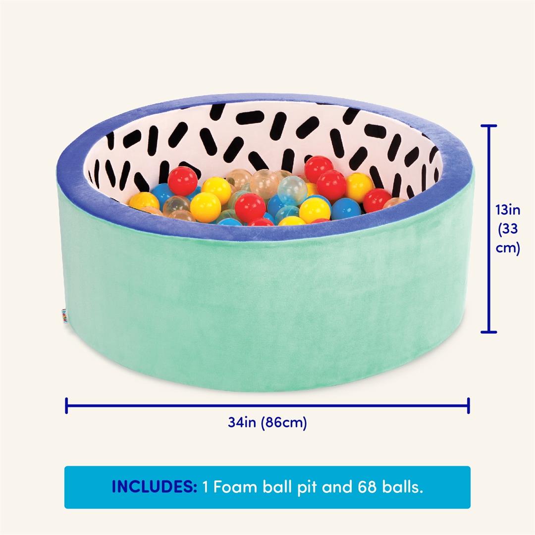Battat Hop in Foam Ball Pit with 65+ Balls and Washable Cover, Toddler and Indoor Preschool Toys - Image 4