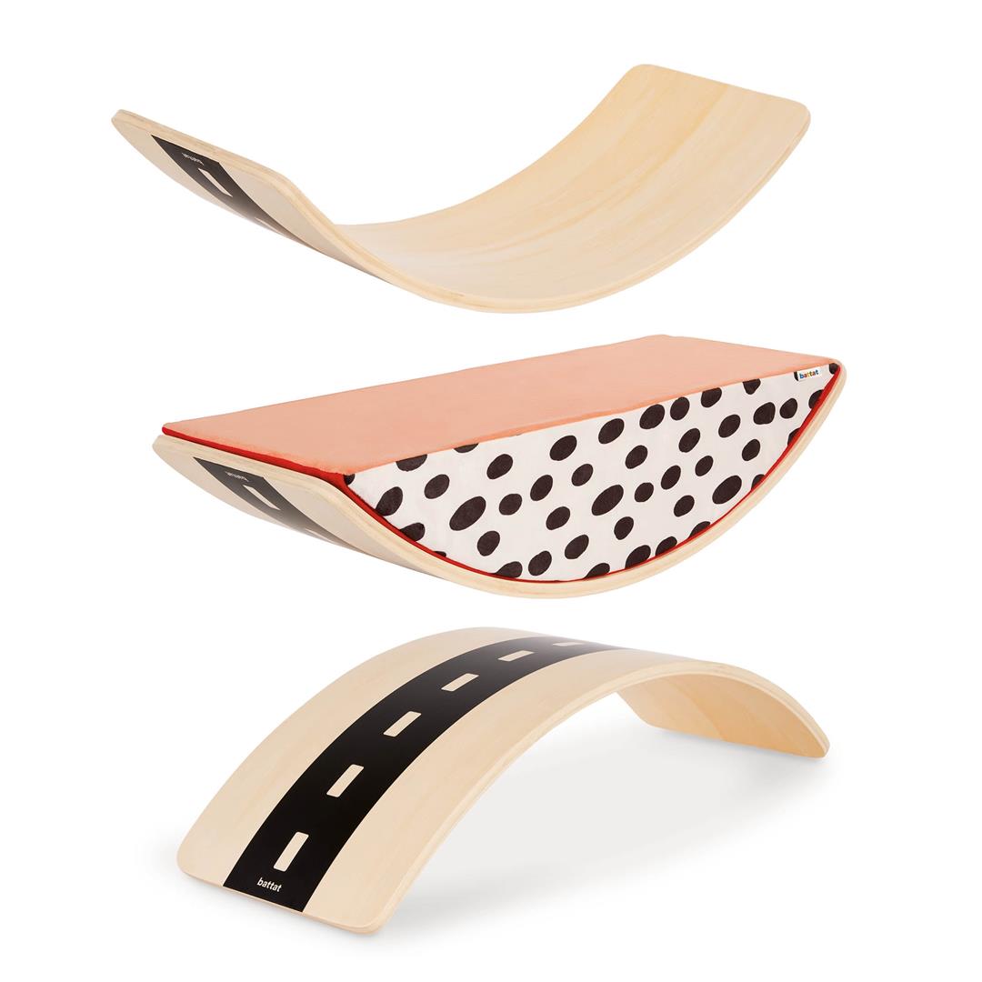 Battat Rock & Balance Wooden Board with Foam Semi-Circle New, Toddler and Preschool Toys - Image 5