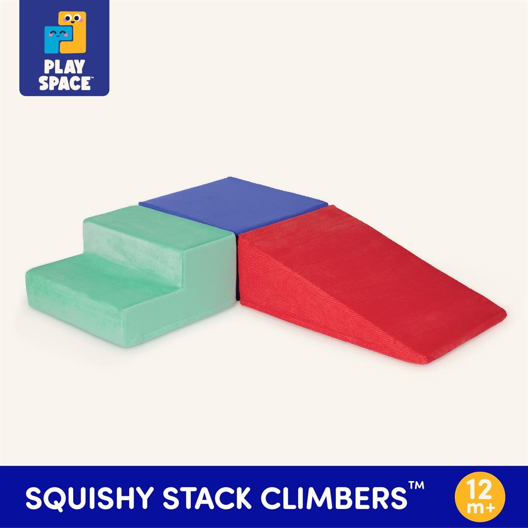 Battat Squishy Stack Climbers 3 Foam Multicolor Play Shapes, Toddler and Preschool Toys - Image 7