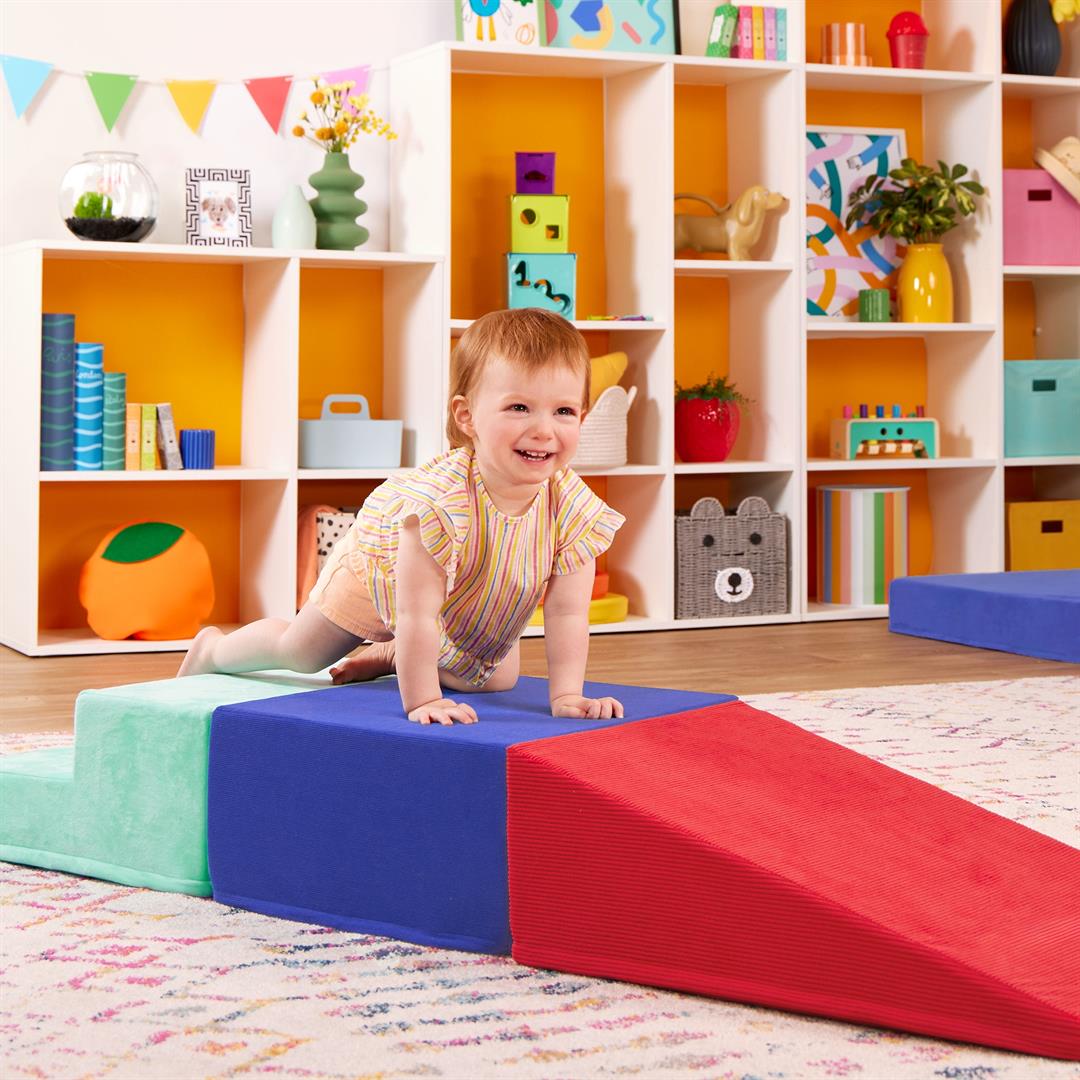 Battat Squishy Stack Climbers 3 Foam Multicolor Play Shapes, Toddler and Preschool Toys - Image 8