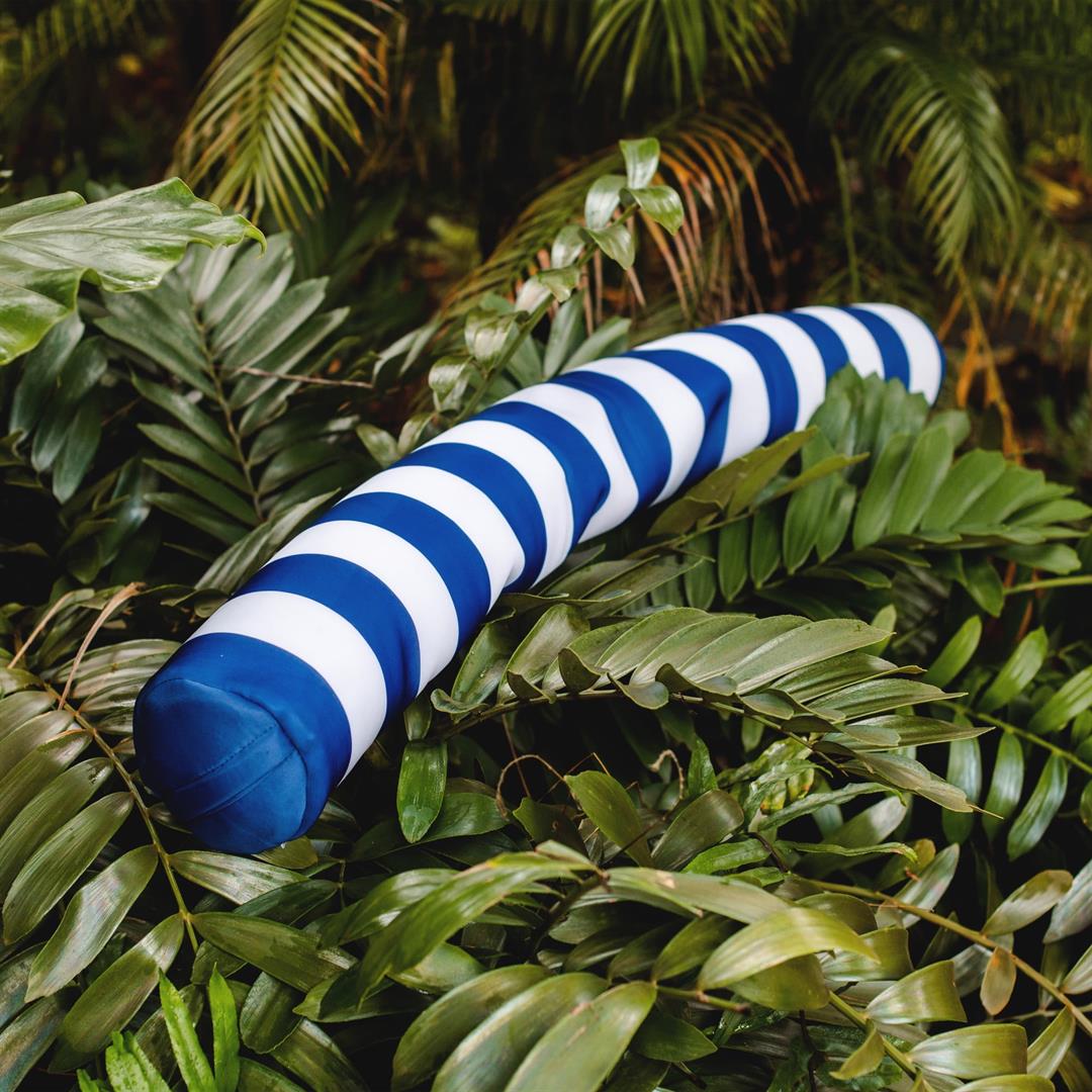 Big Joe Noodle 2 Pack No Inflation Needed Pool Floats, Americana Nautical Stripe Double Sided Mesh, Quick Draining Fabric, Jumbo 4 feet - Image 3