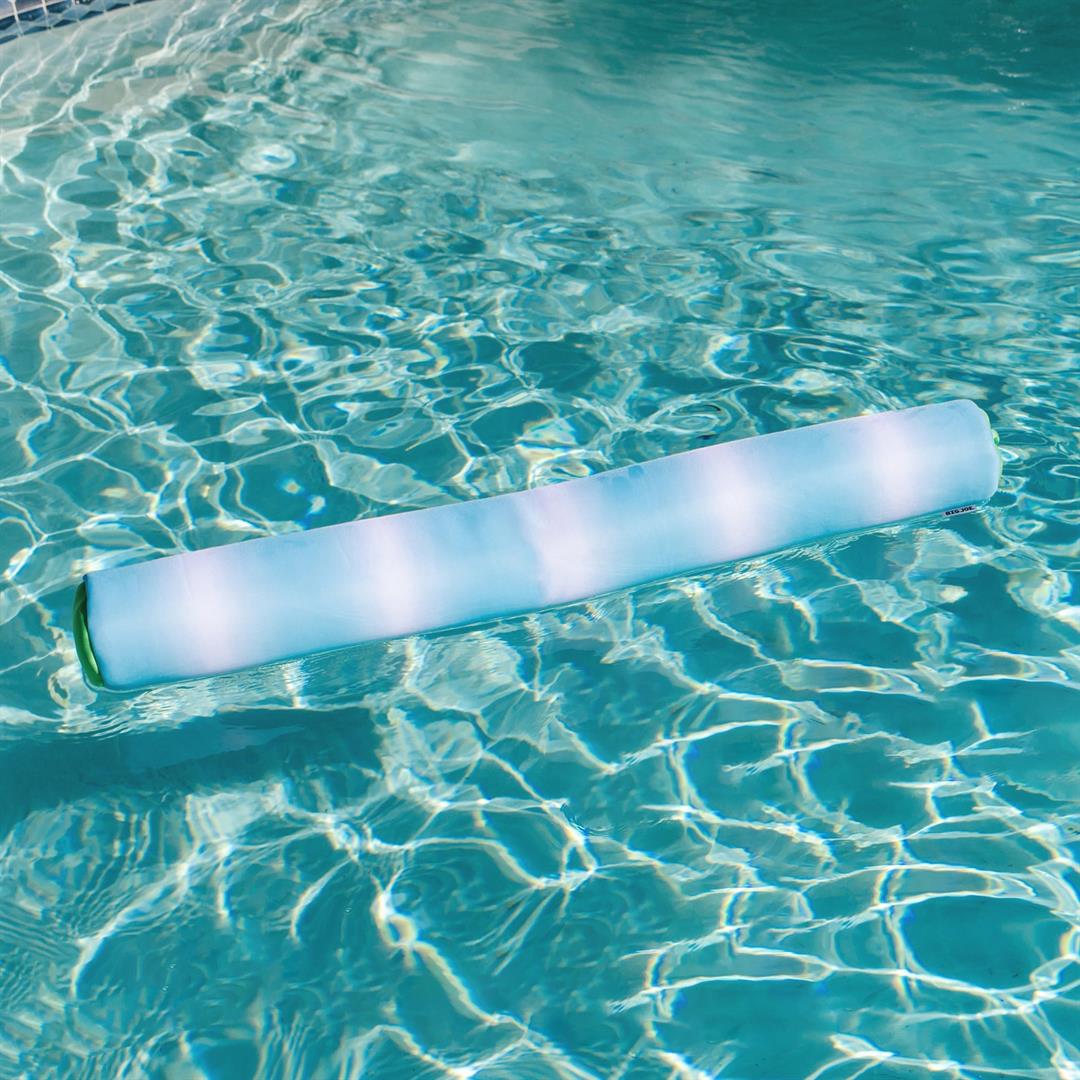 Big Joe Noodle 2 Pack No Inflation Needed Pool Floats, Rolling Wave Aqua Double Sided Mesh, Quick Draining Fabric, Jumbo 4 feet - Image 4