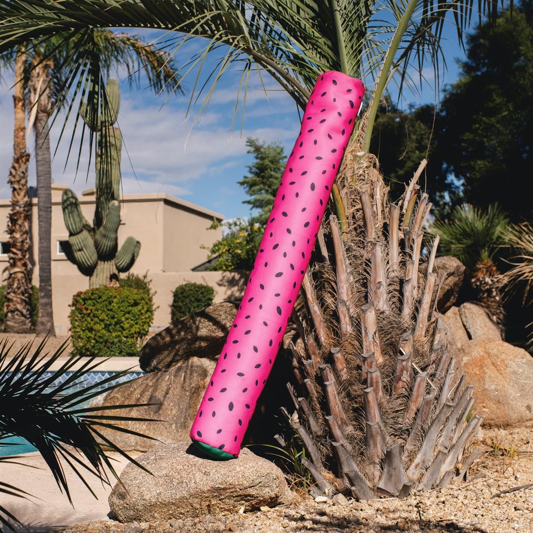 Big Joe Noodle 2 Pack No Inflation Needed Pool Floats, Summer Melon Double Sided Mesh, Quick Draining Fabric, Jumbo 4 feet - Image 3