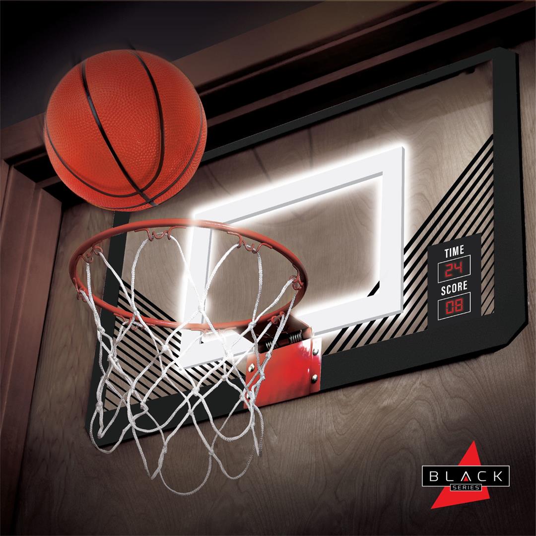Black Series LED Light-Up Basketball 18 Inch Hoop Sports Game with Mini Ball for Indoor/Outdoor Play During the Day or Night -Slam Dunk Approved - Image 4