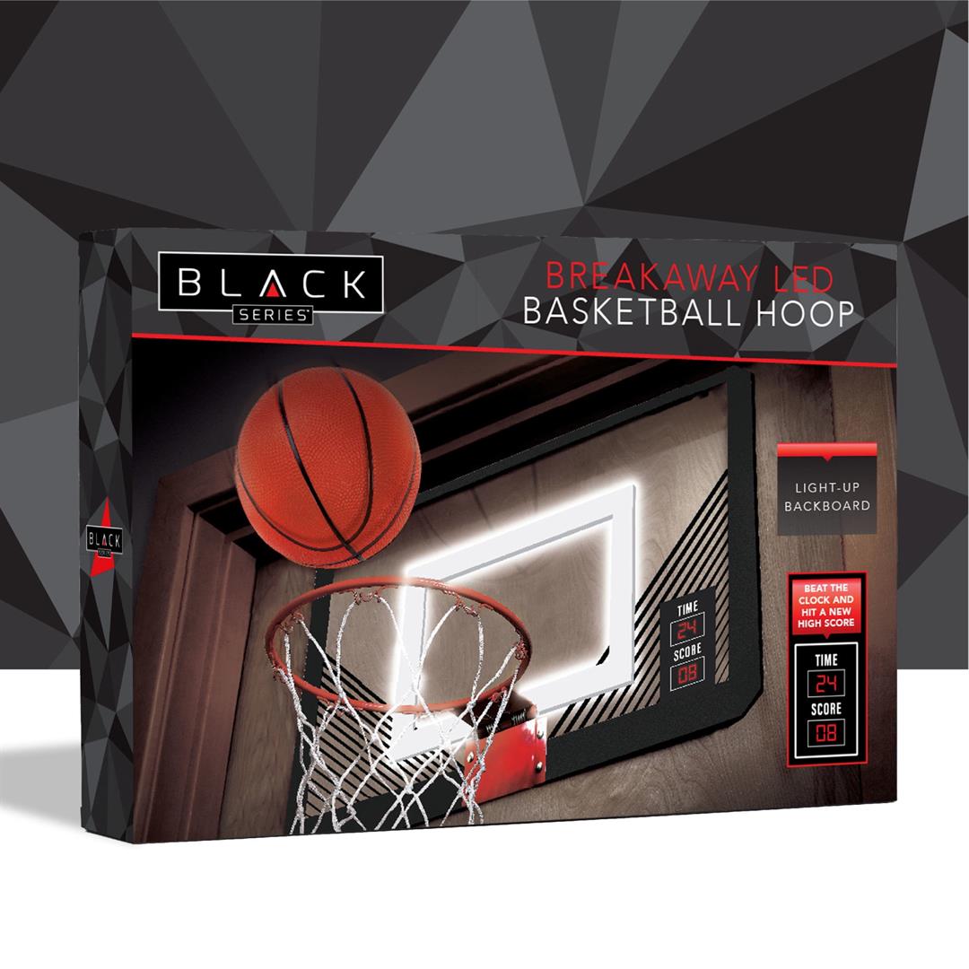 Black Series LED Light-Up Basketball 18 Inch Hoop Sports Game with Mini Ball for Indoor/Outdoor Play During the Day or Night -Slam Dunk Approved - Image 7