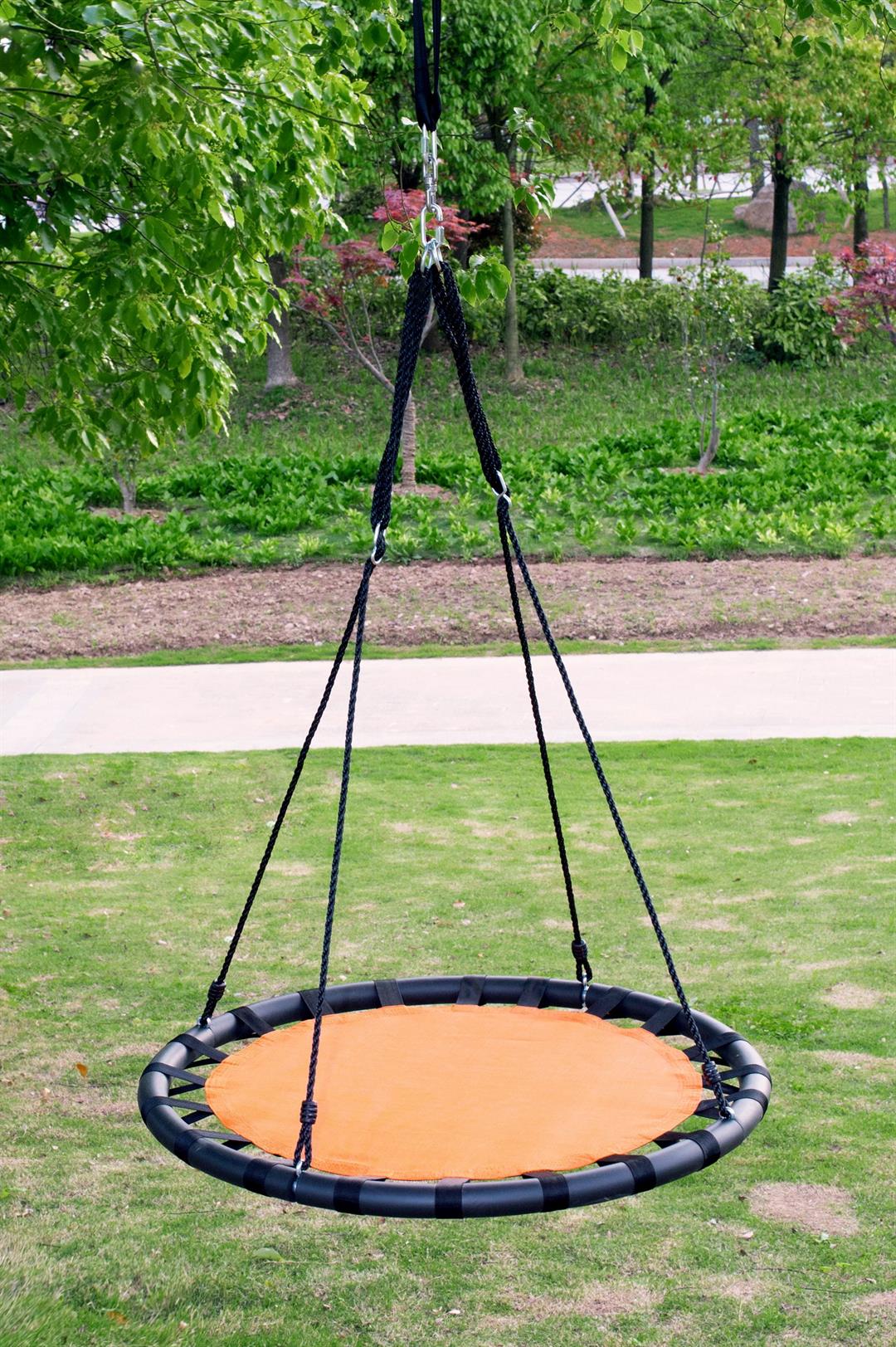 Clevr 40" Tree Net Web Saucer Round Swing, Adjustable 71" Height Rope, 600 lbs - Image 8