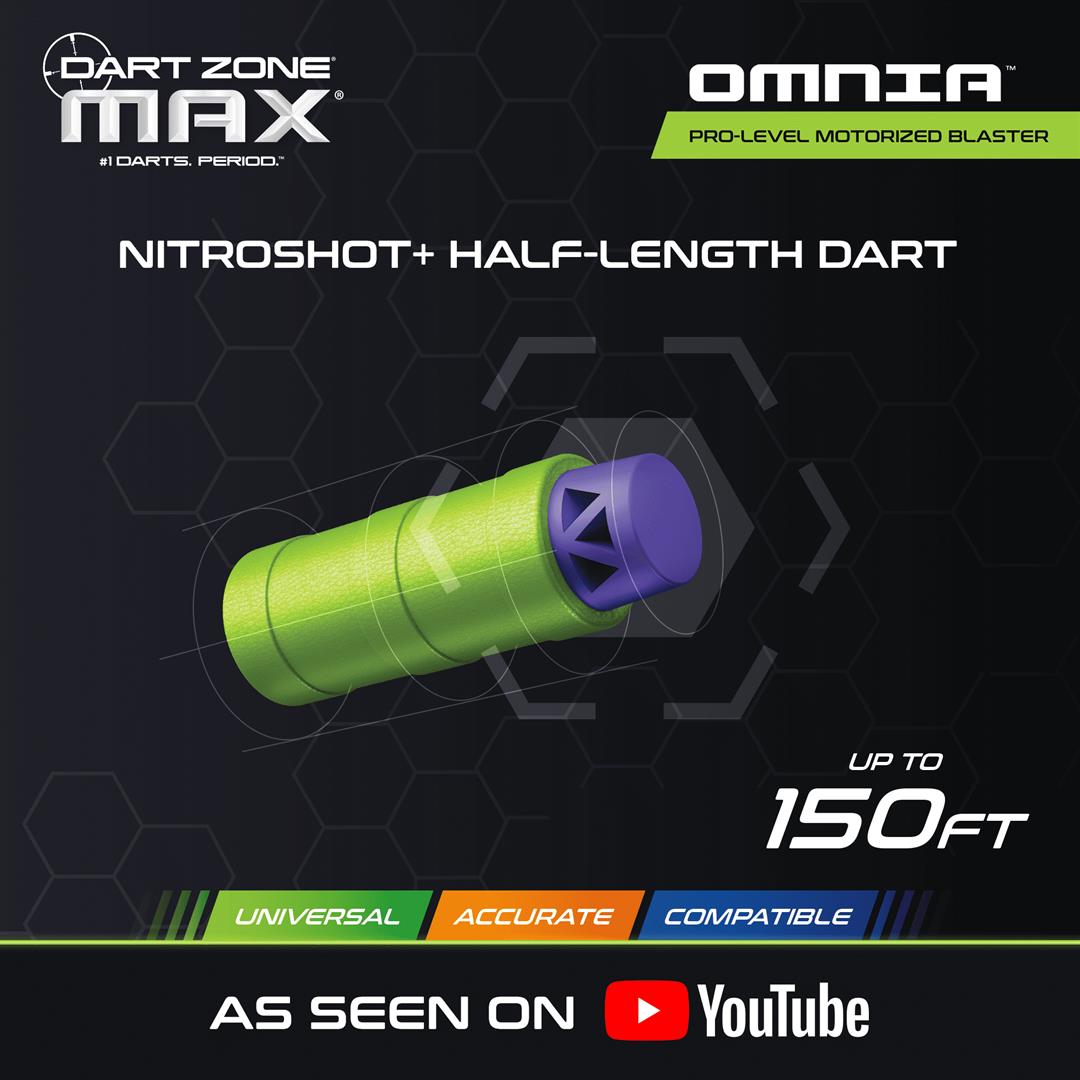 Dart Zone Max Omnia Pro Ultimate Battery Foam Dart Blaster Toy with 30 Darts - Gen 3 - Image 2