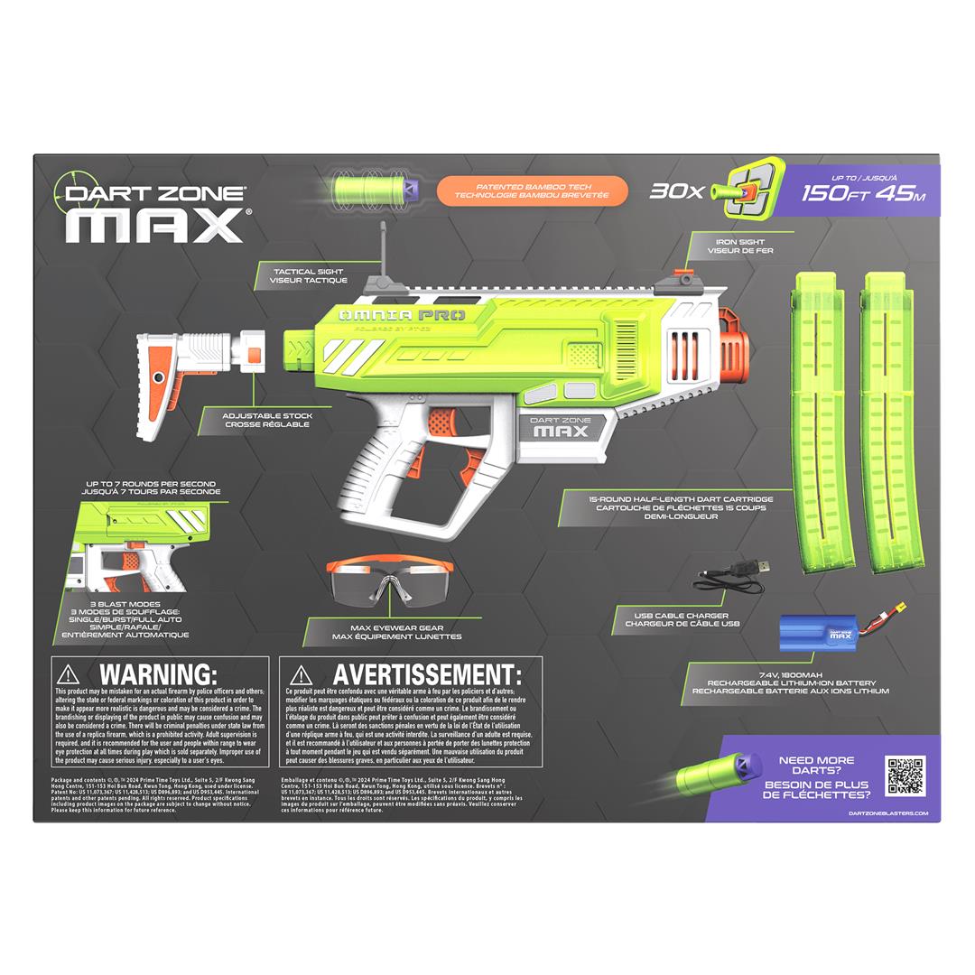 Dart Zone Max Omnia Pro Ultimate Battery Foam Dart Blaster Toy with 30 Darts - Gen 3 - Image 7