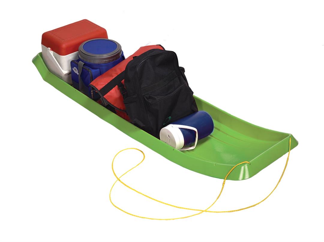 Emsco Group ESP 66 in. Neon Lime Toboggan Sled for Four Riders - Image 2