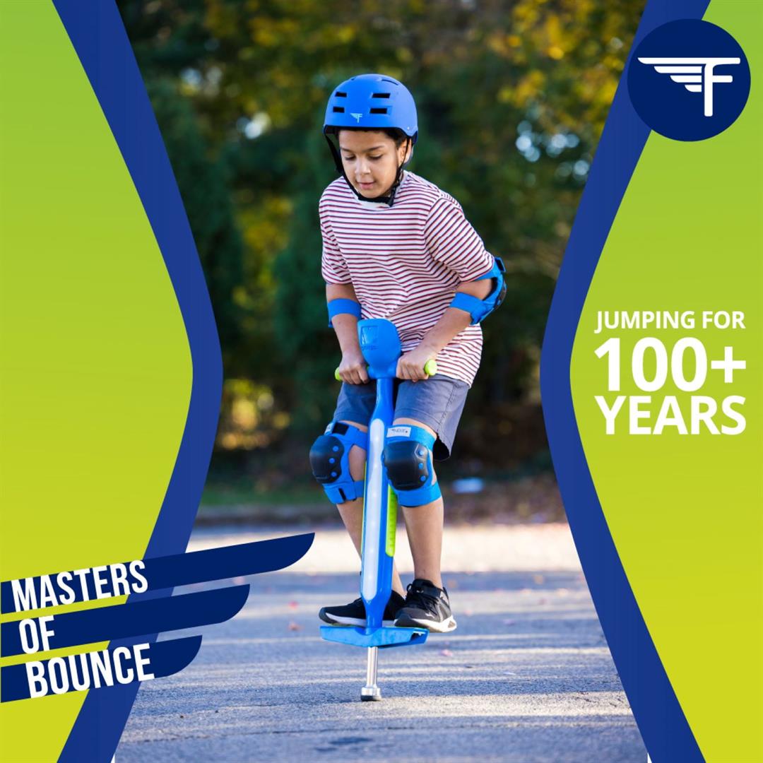 Flybar Jr. Interactive Pogo Stick, Blue - Image 2