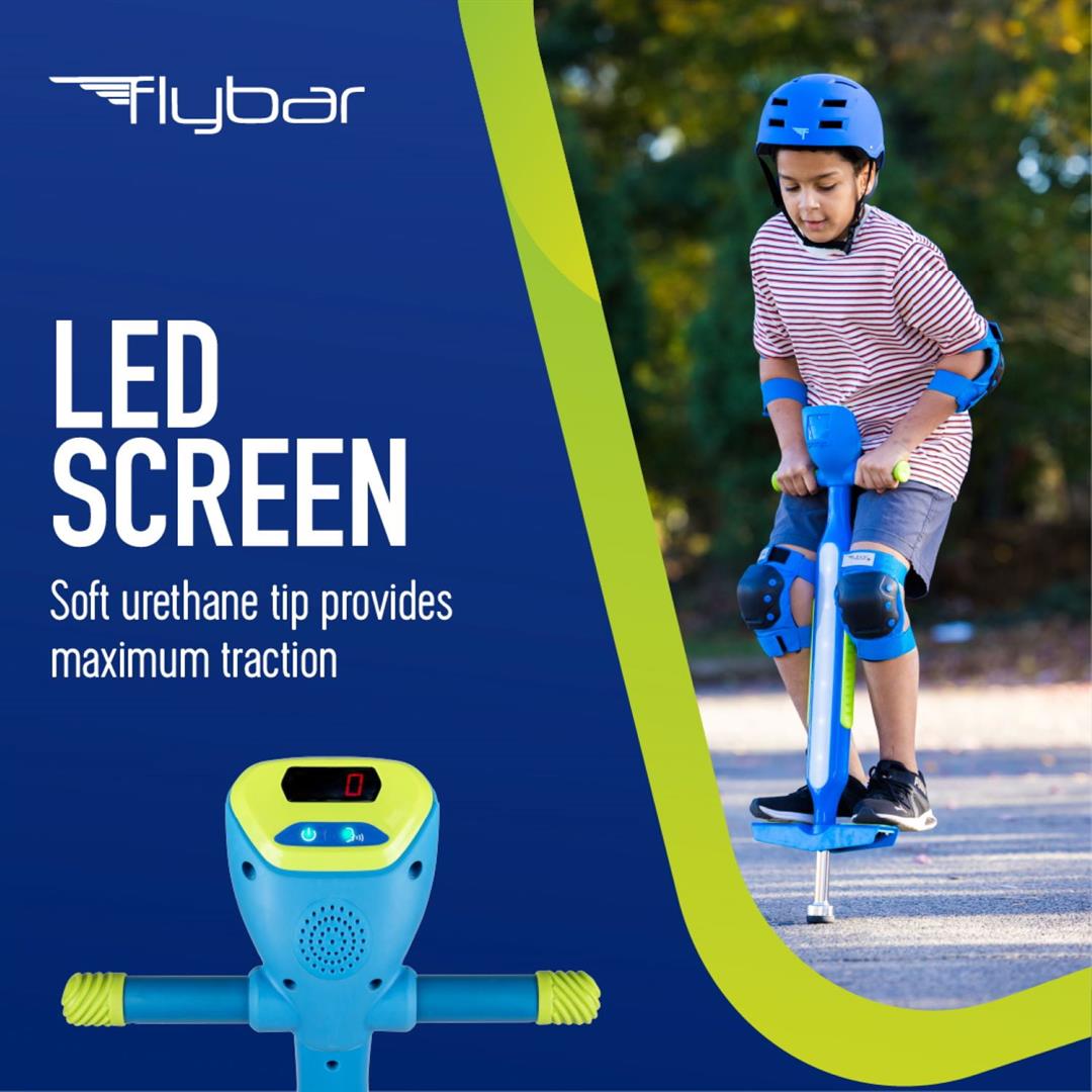 Flybar Jr. Interactive Pogo Stick, Blue - Image 3