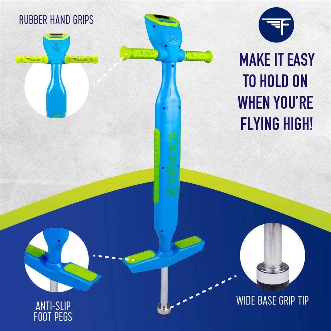 Flybar Jr. Interactive Pogo Stick, Blue - Image 4