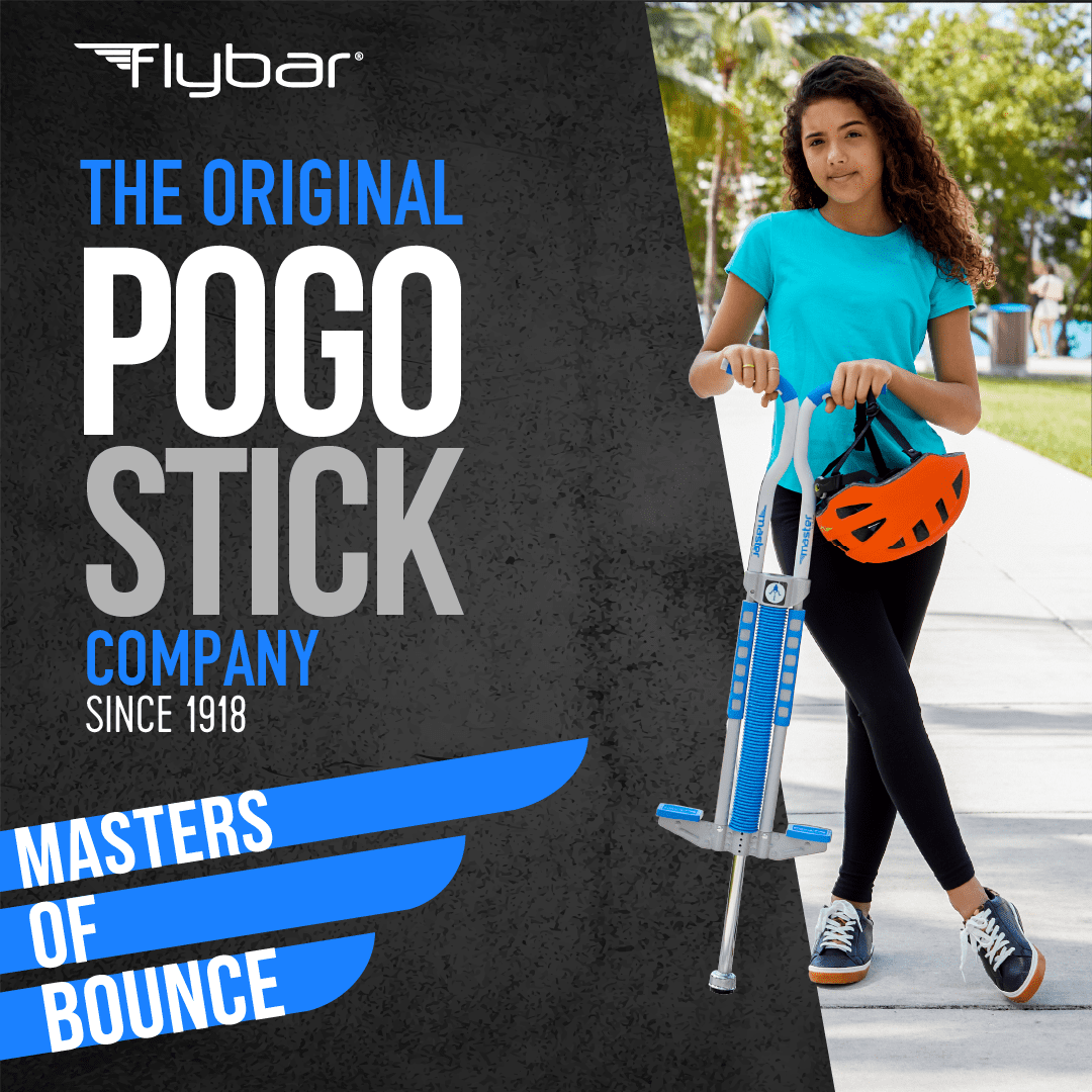 Flybar Master Pogo Stick for Kids, Outdoor Toys for Boys, Jumper Toys, Outside Toys for Kids, Ages 9+, 80 to 160 lbs. Blue - Image 3
