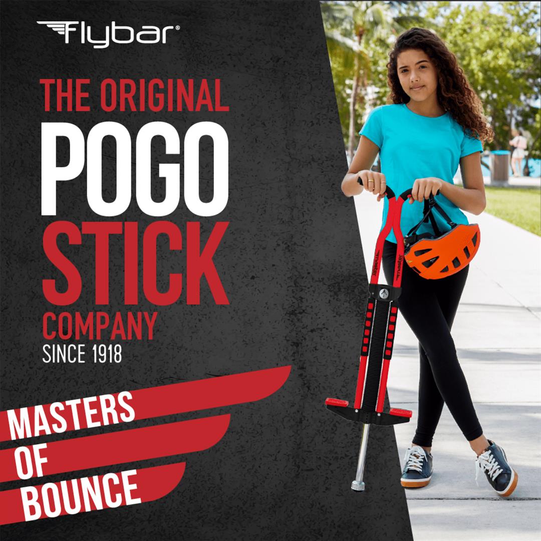 Flybar Master Pogo Stick for Kids, Outdoor Toys for Boys, Jumper Toys, Outside Toys for Kids, Ages 9+, 80 to 160 lbs. Red - Image 3