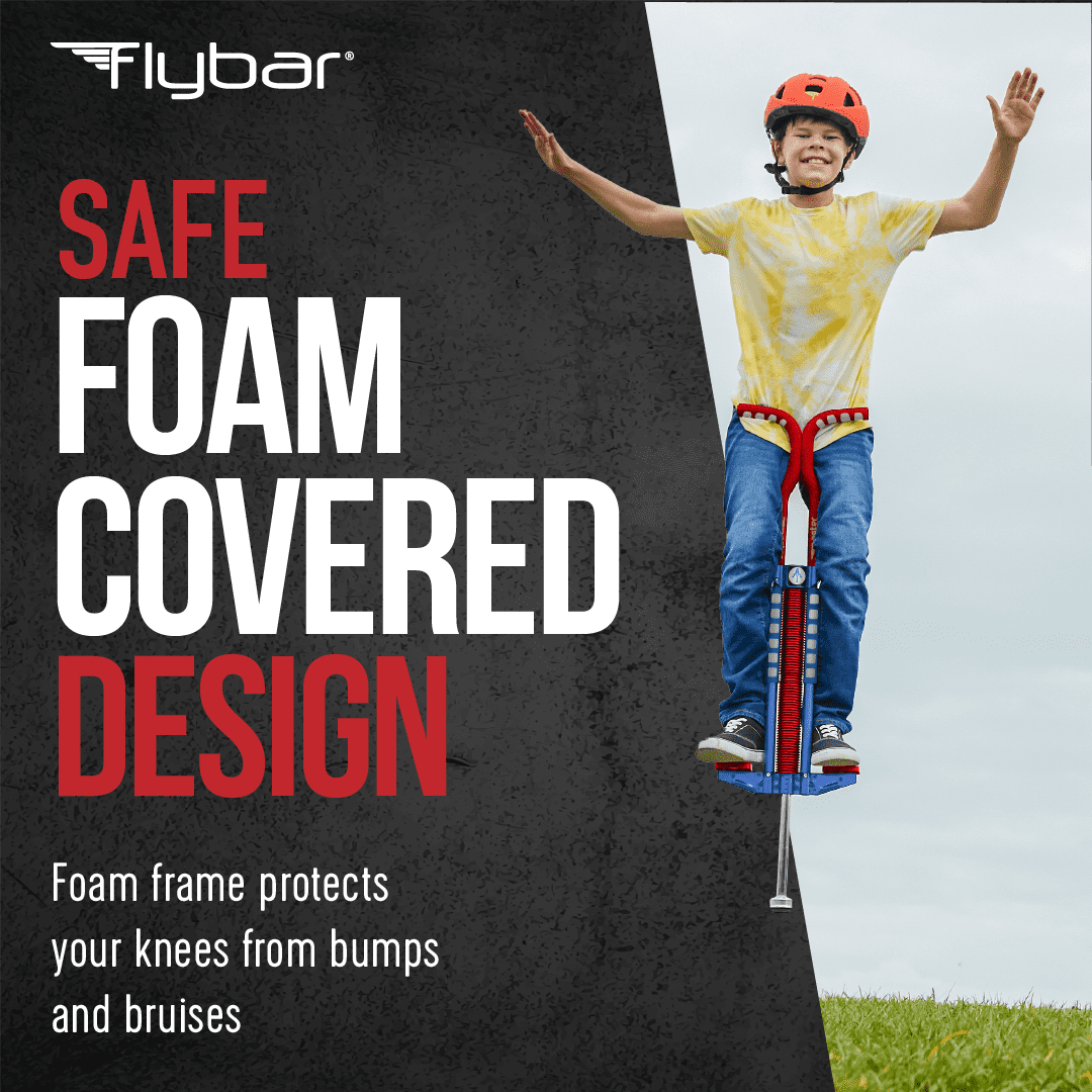 Flybar Master Pogo Stick for Kids, Outdoor Toys for Boys, Jumper Toys, Outside Toys for Kids, Ages 9+, 80 to 160 lbs, Red/White/Blue - Image 5