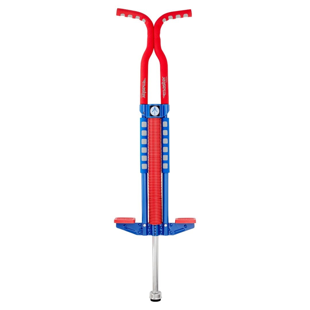 Flybar Master Pogo Stick for Kids, Outdoor Toys for Boys, Jumper Toys, Outside Toys for Kids, Ages 9+, 80 to 160 lbs, Red/White/Blue