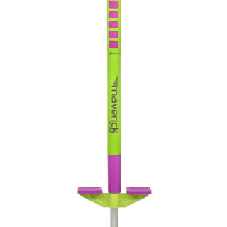 Flybar Maverick Pogo Stick for Kids Ages 5+, 40 to 80 lbs, Outdoor Toys, Outside Toys for Kids, Lime/Purple