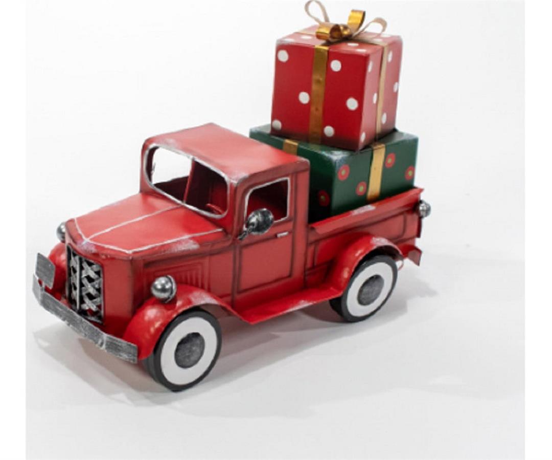 Gardman G48MR182144 Good Tidings Red Grn Metal Truck Yard A