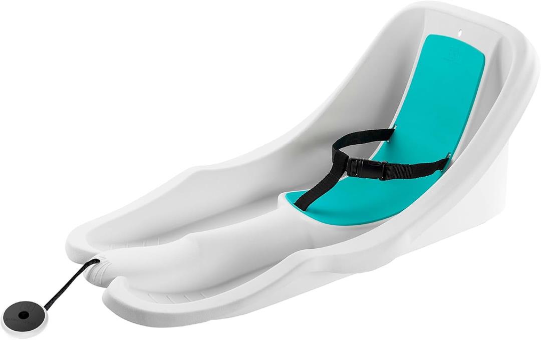 Gizmo Riders Baby Rider Ice-Blue Pull Snow Sled for Toddlers, 55 lbs, Ages 6 Months +