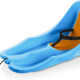 Gizmo Riders Baby Rider Mint Orange Pull Snow Sled for Toddlers, 55 lbs , Ages 6 Months+