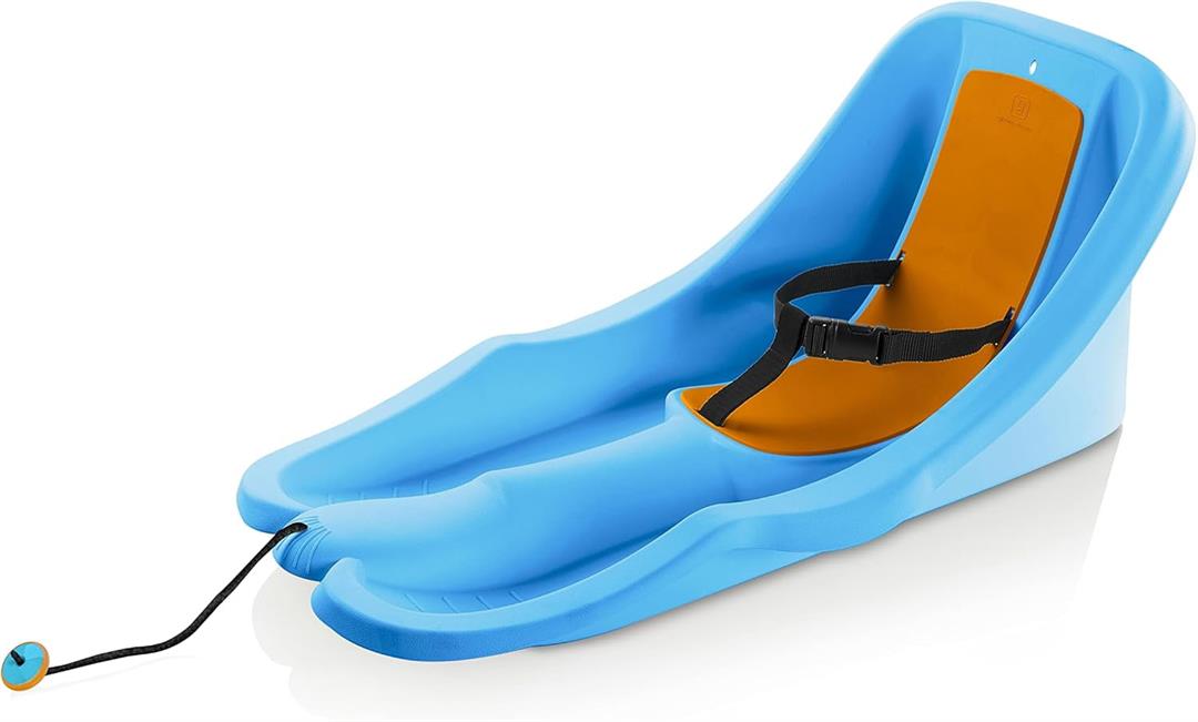 Gizmo Riders Baby Rider Mint Orange Pull Snow Sled for Toddlers, 55 lbs , Ages 6 Months+