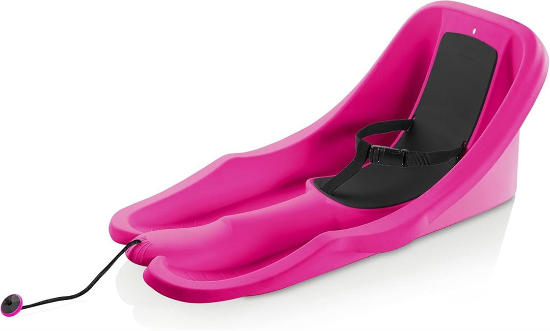 Gizmo Riders Baby Rider Monster Pink Pull Snow Sled for Toddlers, 55 lbs , Ages 6 Months+