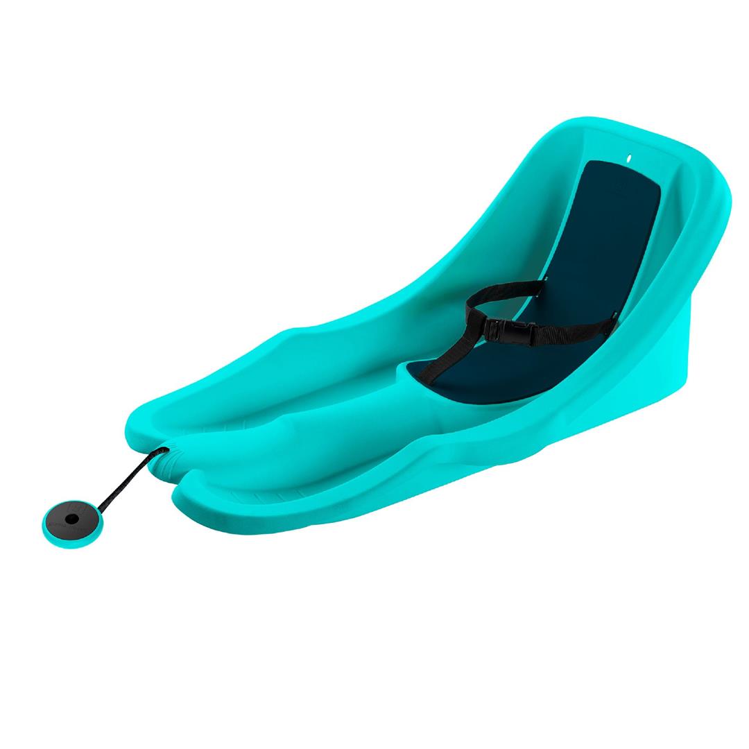 Gizmo Riders Baby Rider Titan Blue Pull Snow Sled for Toddlers, 55 lbs, Ages 6 Months+