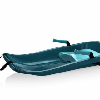 Gizmo Tron Titan Blue, Sitting Snow Sled with Hand Brakes, 120lbs, for Kids, Ages 3+