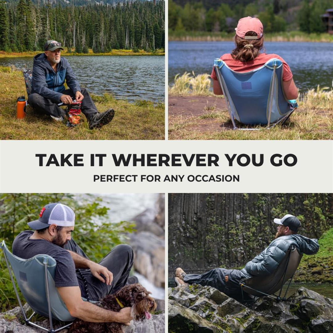 Grand Trunk Mayfly Low Profile Ground Chair Lightweight Reclining Festival Chair with Removable Front Leg, Packs Small for Camping, Beach & Outdoor Events - Image 9