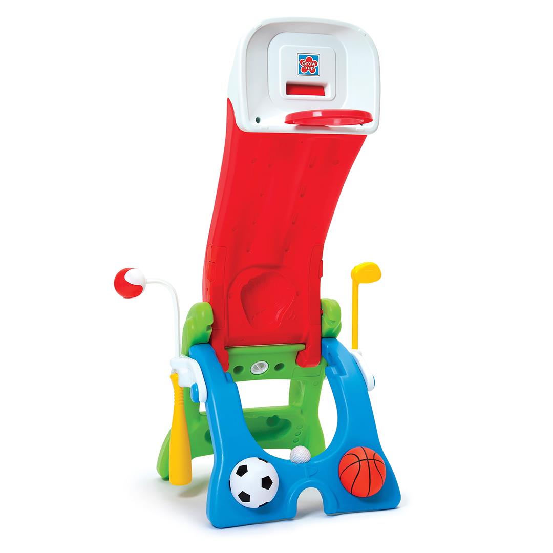Grow 'n up 6 n 1 Plastic Toddler Slide Sport Center - Image 3