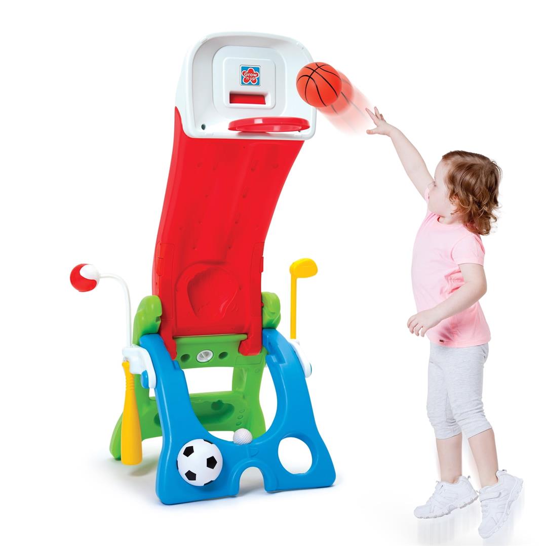 Grow 'n up 6 n 1 Plastic Toddler Slide Sport Center - Image 8