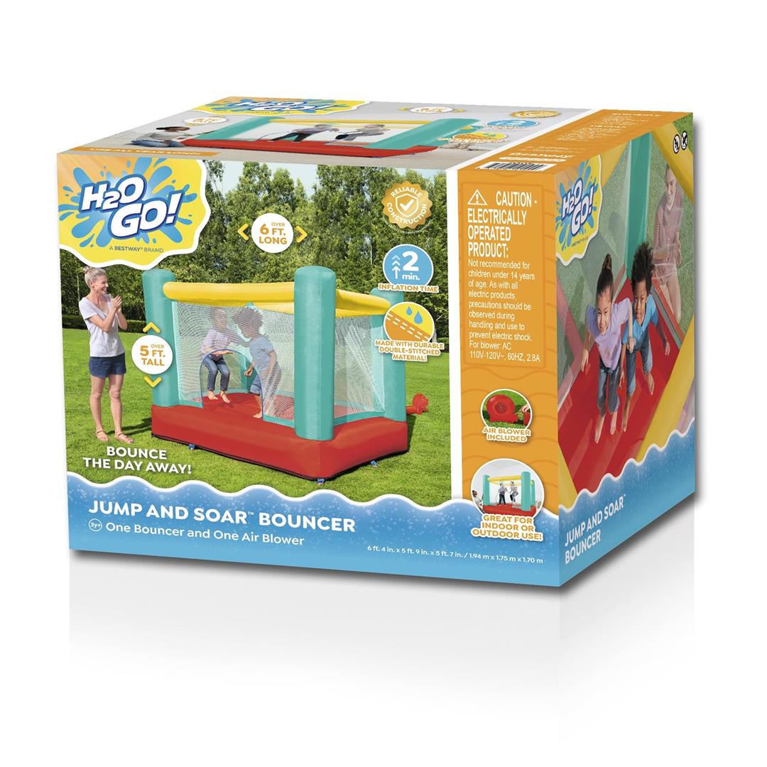 H2OGO! Jump and Soar Kids Bounce House with Air Blower, Indoor/Outdoor Use, Ages 3+ - Image 11