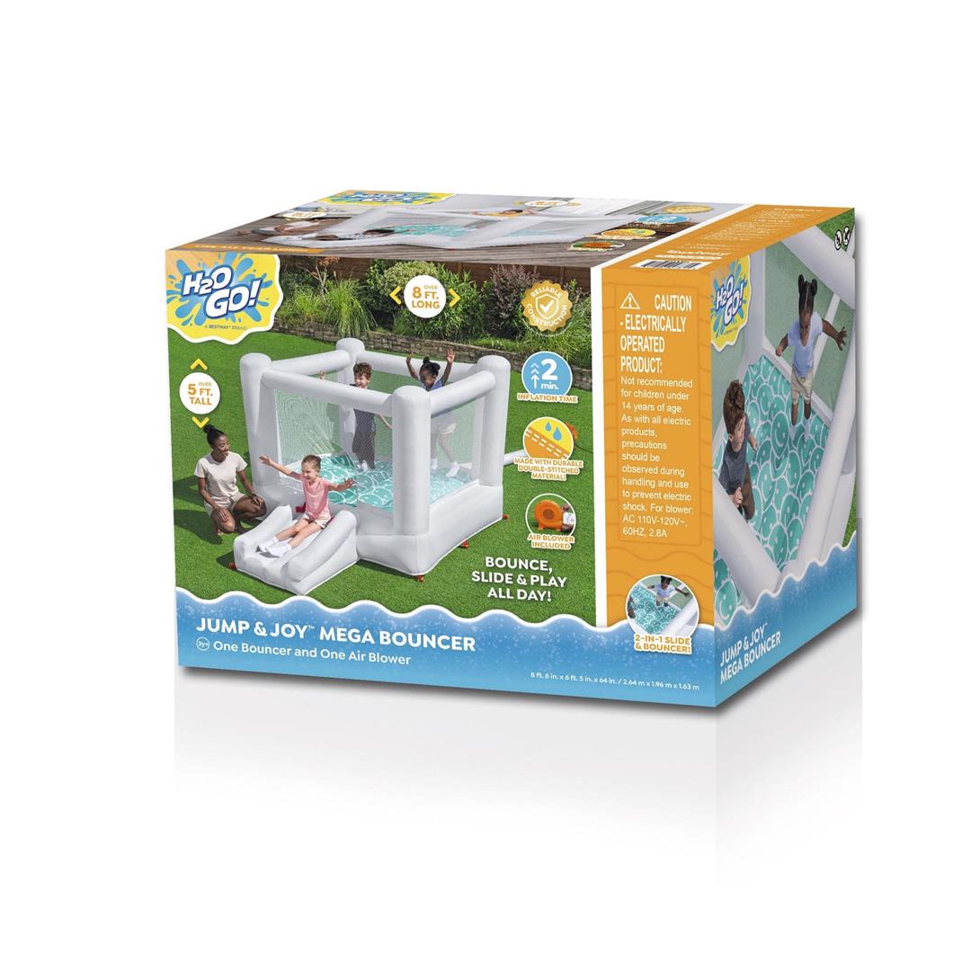 H2OGO! Jump & Joy Kids White Bounce House with Slide and Blower, Indoor/Outdoor, Ages 3+ - Image 4