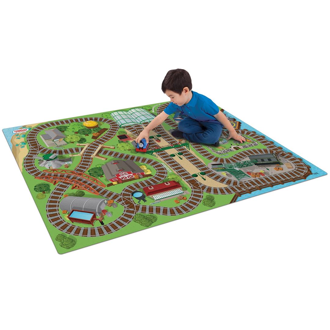 Imaginmat: Jumbo -Thomas & Friends - Floor Playmat & 1 Toy Car, 47 x 61", Character Vehicle, Durable EVA Foam Mat, Portable, Licensed, Kids Age 3+ - Image 5