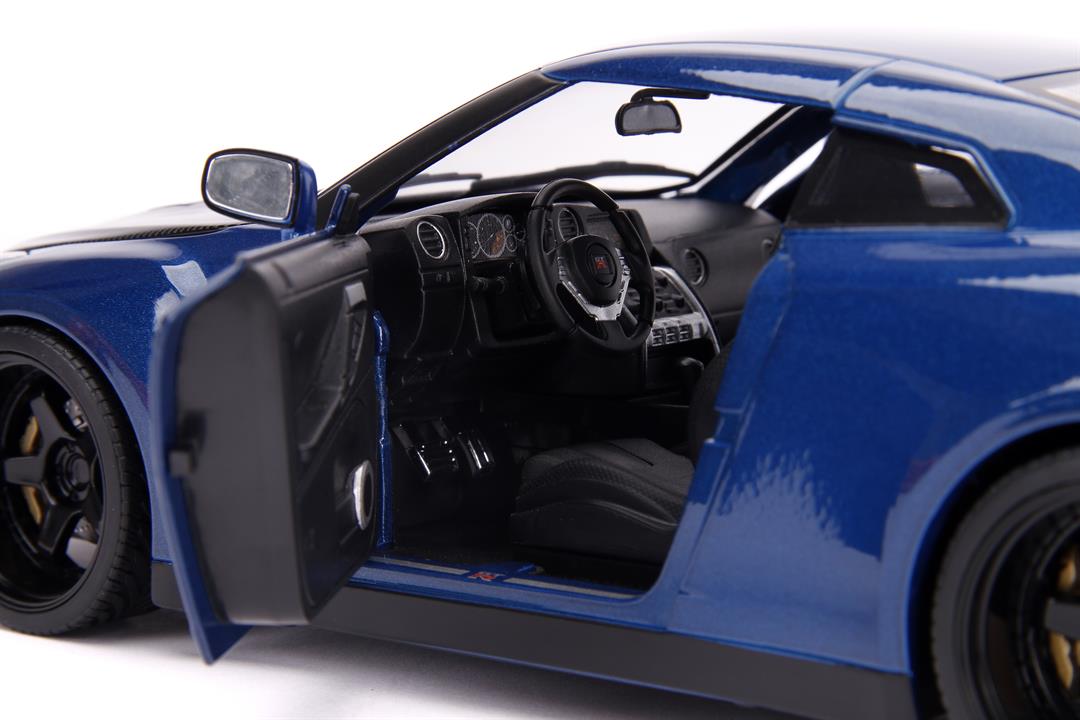 Jada Toys Fast & Furious Brian's 2009 Nissan GT-R (R35), Light-up, 1:18 Die-Cast Car & 3" Brian Figure, Model Vehicles - Image 3