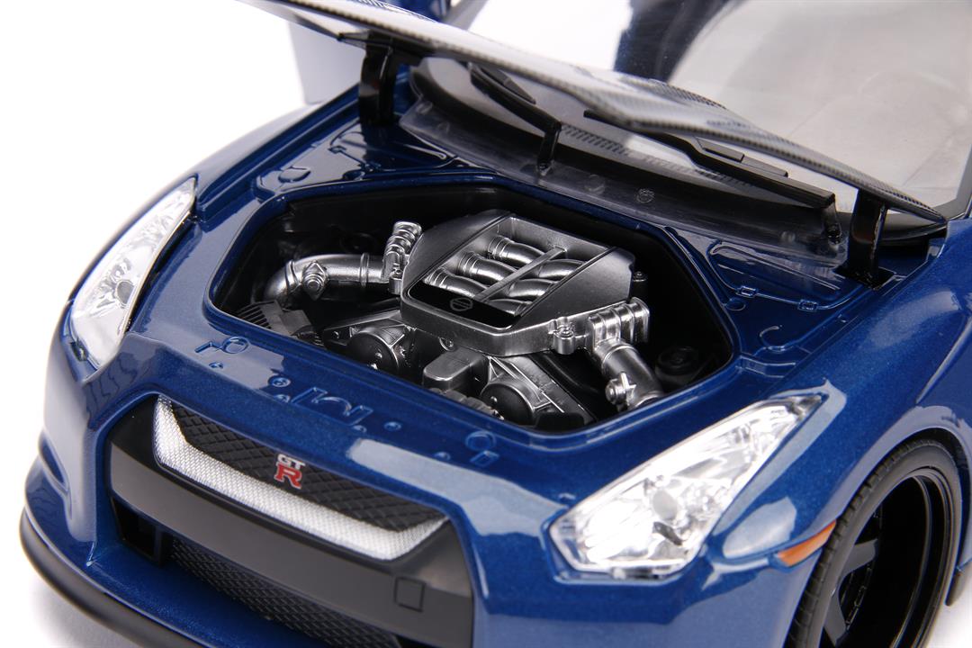 Jada Toys Fast & Furious Brian's 2009 Nissan GT-R (R35), Light-up, 1:18 Die-Cast Car & 3" Brian Figure, Model Vehicles - Image 5