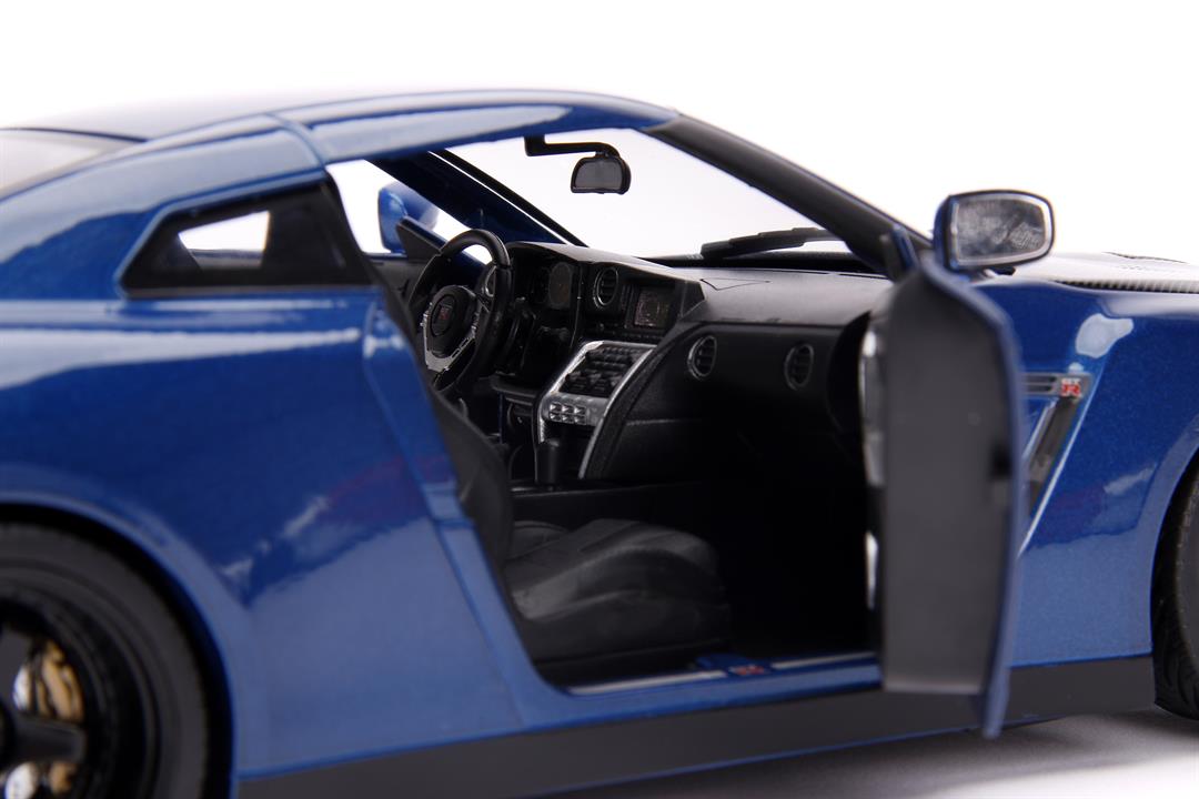 Jada Toys Fast & Furious Brian's 2009 Nissan GT-R (R35), Light-up, 1:18 Die-Cast Car & 3" Brian Figure, Model Vehicles - Image 7