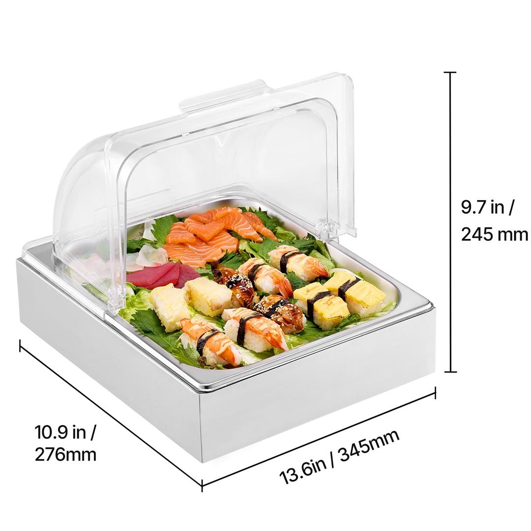 kffkff-tabletop-food-presentation-container-single-half-pan-stainless-steel-food-service-tray-cafeteria-garnish-distributor-display-stand-with-transparent-cover-ice-holder-4.jpeg