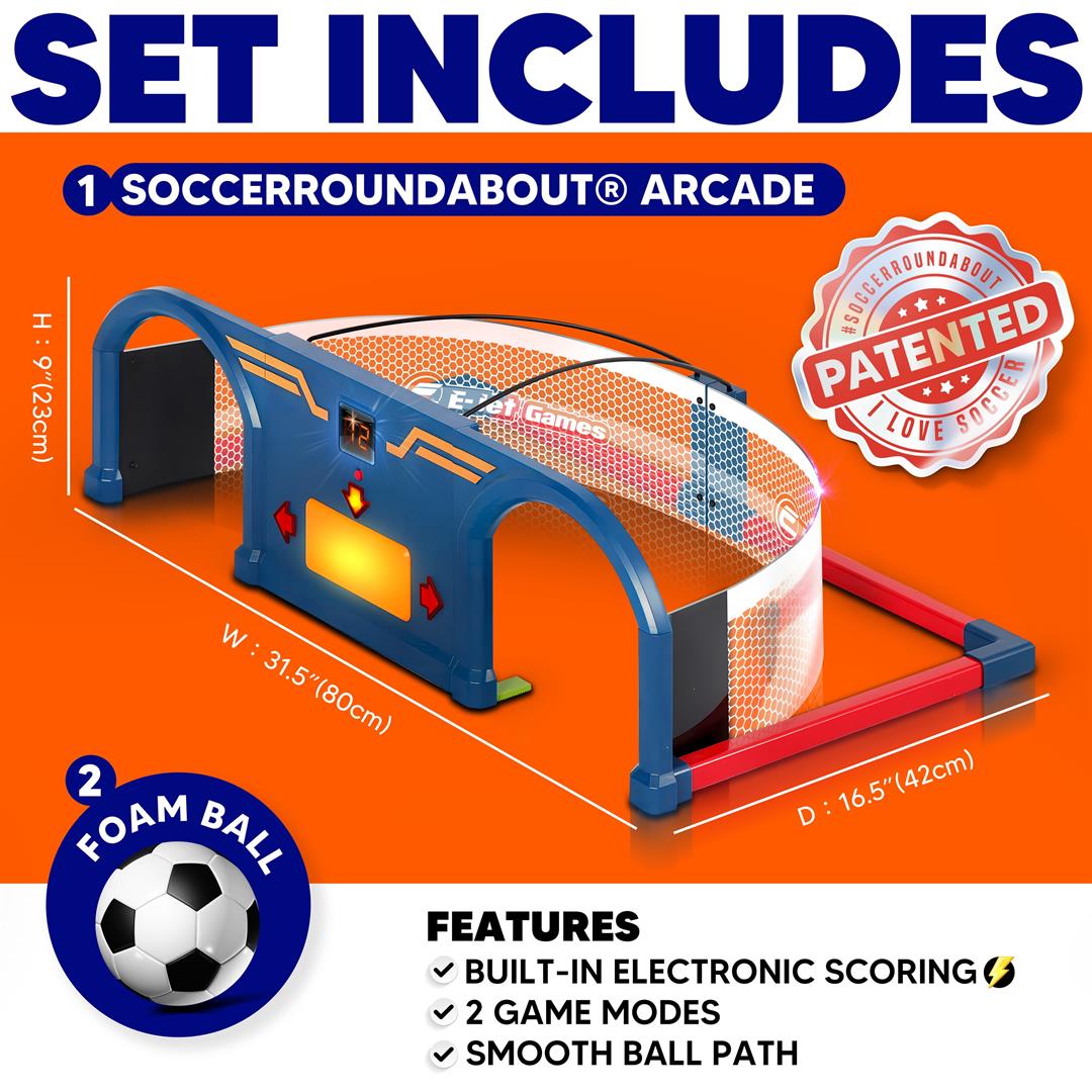 Kids Soccer Trainer Ball Set, E-Jet Games Soccer RoundAbout Sport Games Gifts for Kids - Image 3