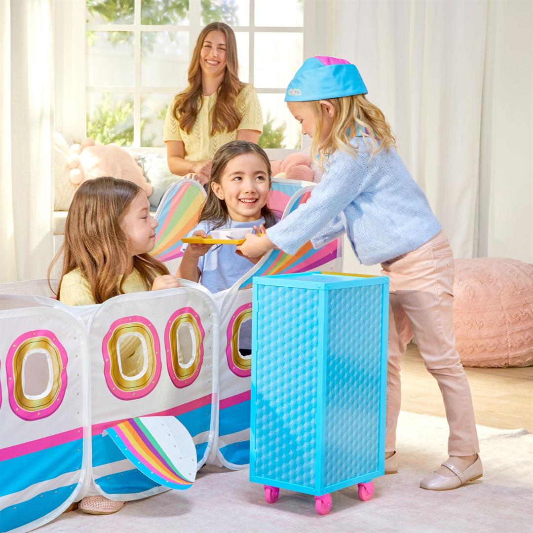 Kidtopia Little Flyer Airplane Role Play Set with 17+ Play Pieces & Pop-Up Tent Airplane, 3+ Years - Image 5
